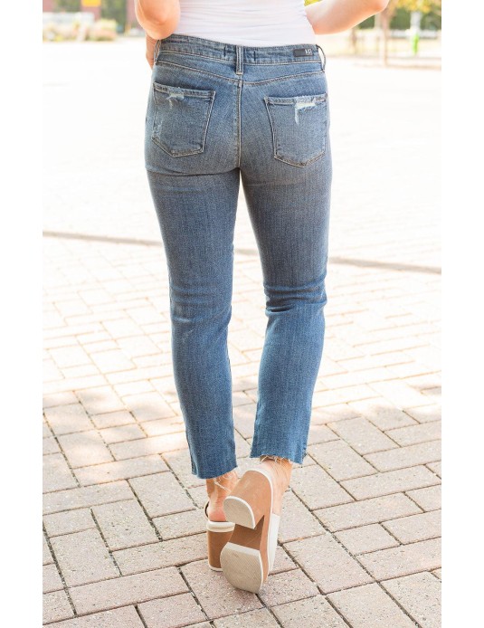 Straight Leg Step Up Jeans