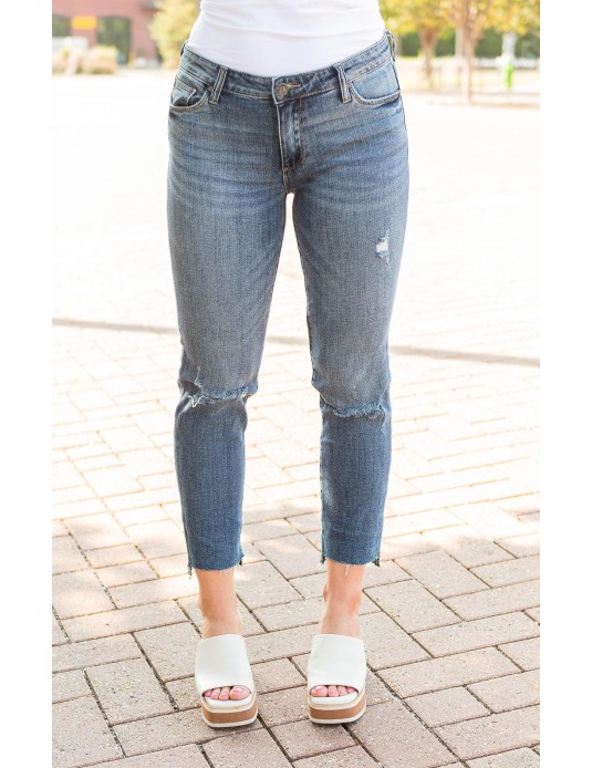 Straight Leg Step Up Jeans