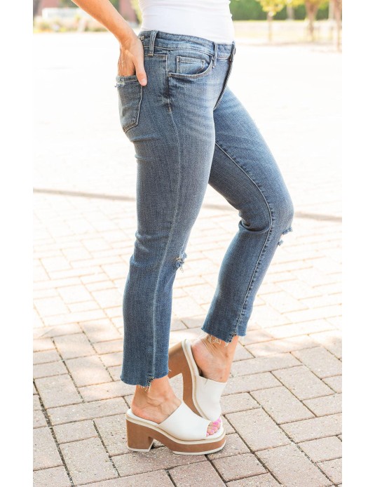 Straight Leg Step Up Jeans