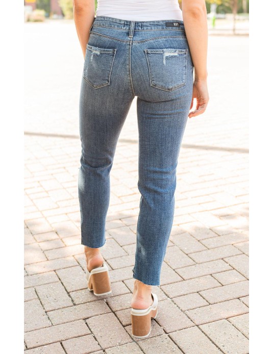 Straight Leg Step Up Jeans