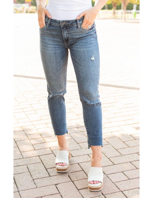 Straight Leg Step Up Jeans