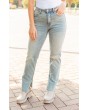 Straight Leg Distressed Jeans